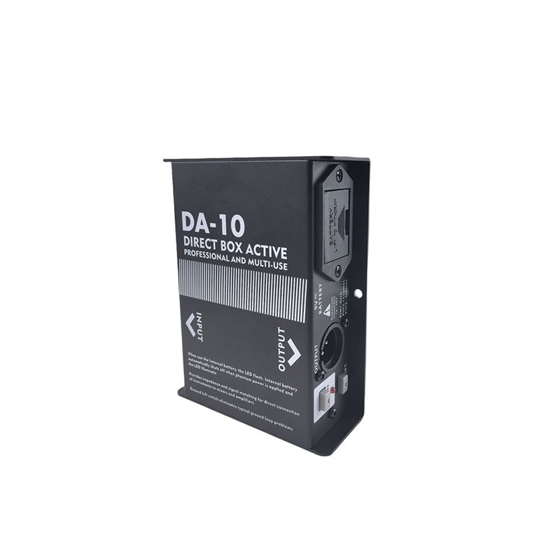 Audio Music Isolator - AU61-Da-10 Caixa DI Ativa com Transformador