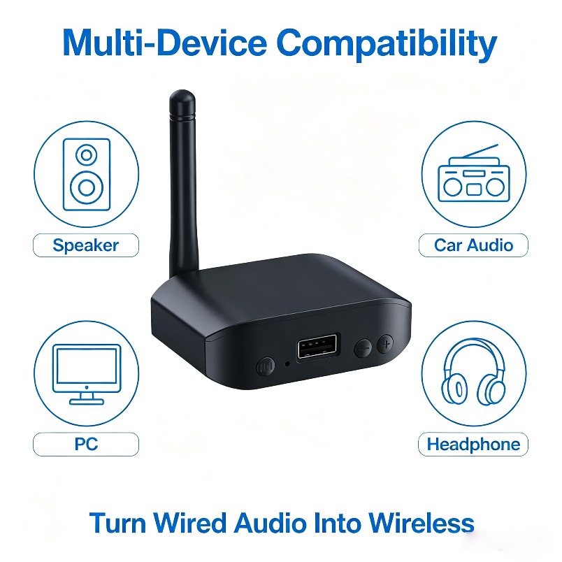 Audio Music Link - Receptor de Áudio Bluetooth 5.0 Adaptador