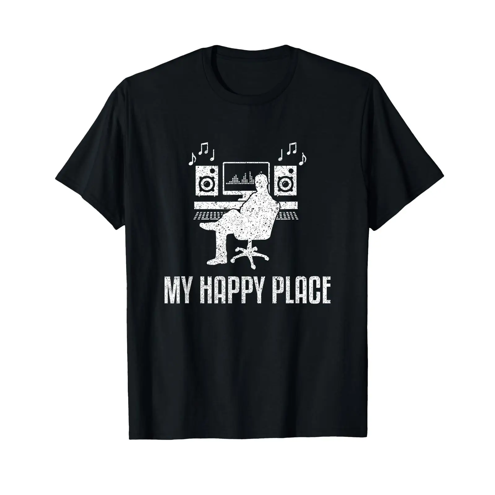 Audio Happy Music - Camiseta engraçada de engenheiro de áudio