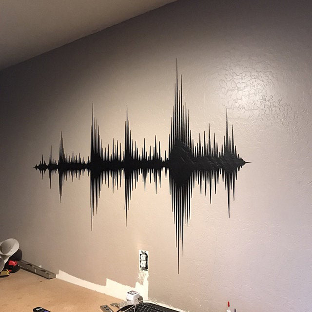 Removível Audio Wave Wall Deca - Audio Music Remove avaliação e preço