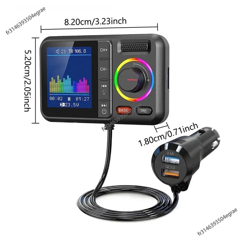Transmissor FM Veicular QC3.0  - Audio Music Car avaliação e preço
