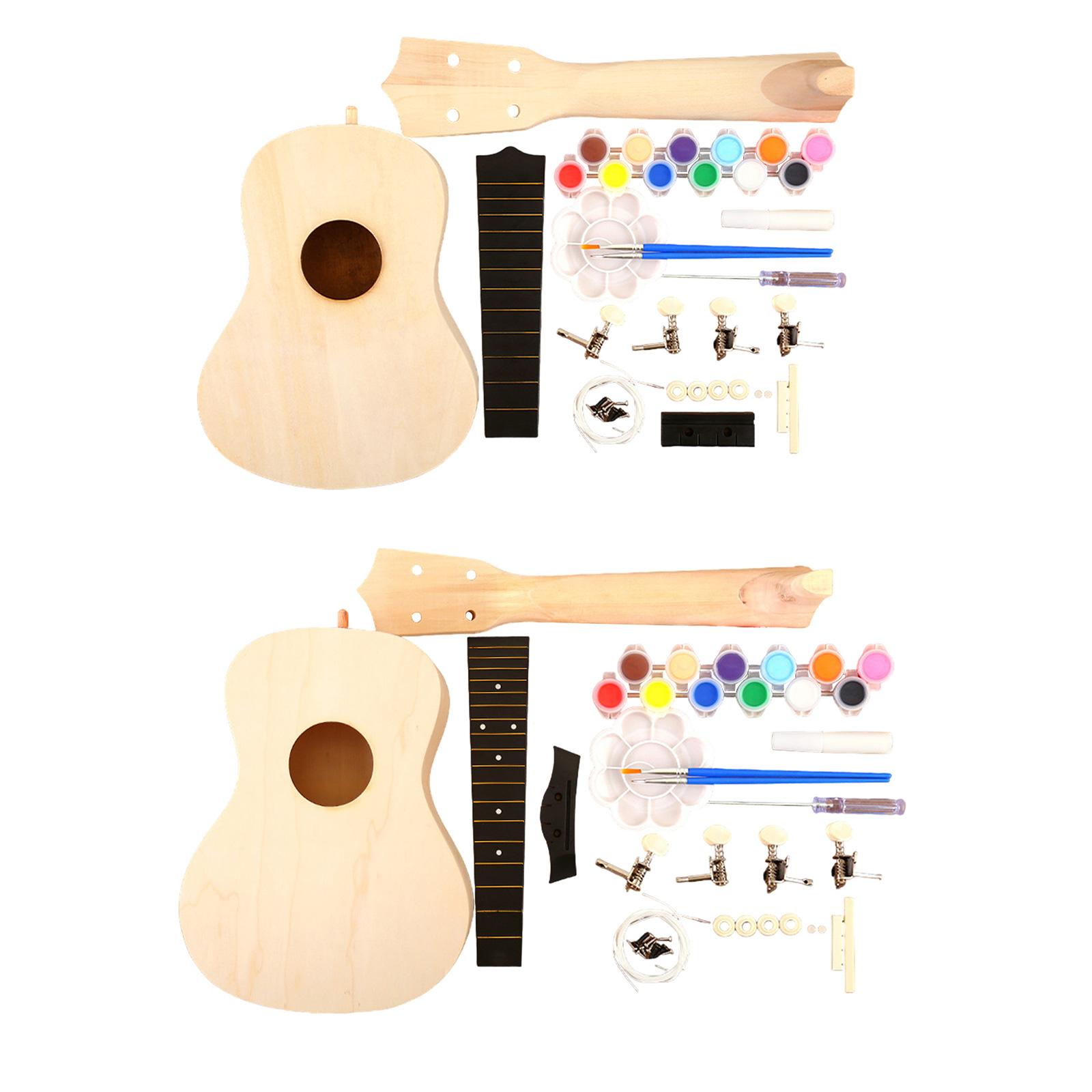 Ukulele DIY Kits Handwork Arte - Ukulele Beginner Kit avaliação e preço