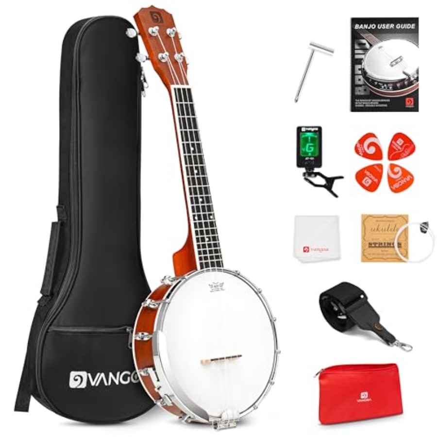 Banjolele de 23 Polegadas com  - Ukulele Beginner Kit avaliação e preço